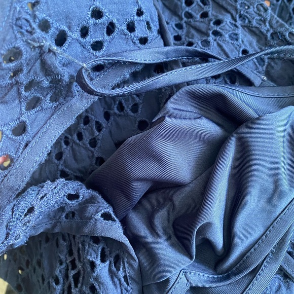 Daniel Rainn Navy Layered Eyelet Tank Top S - Picture 8 of 14